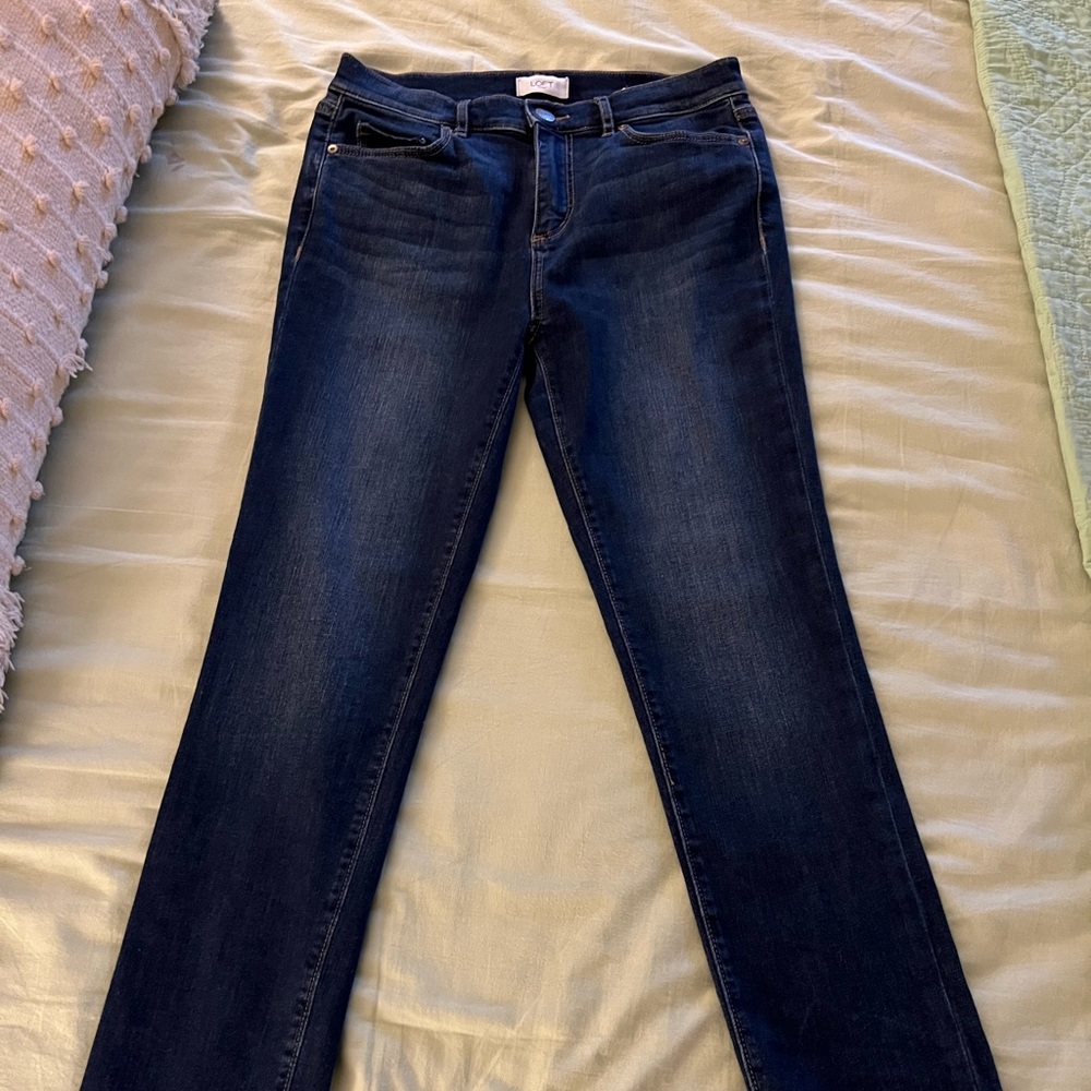 Loft jeans High Rise Straight. Size 4